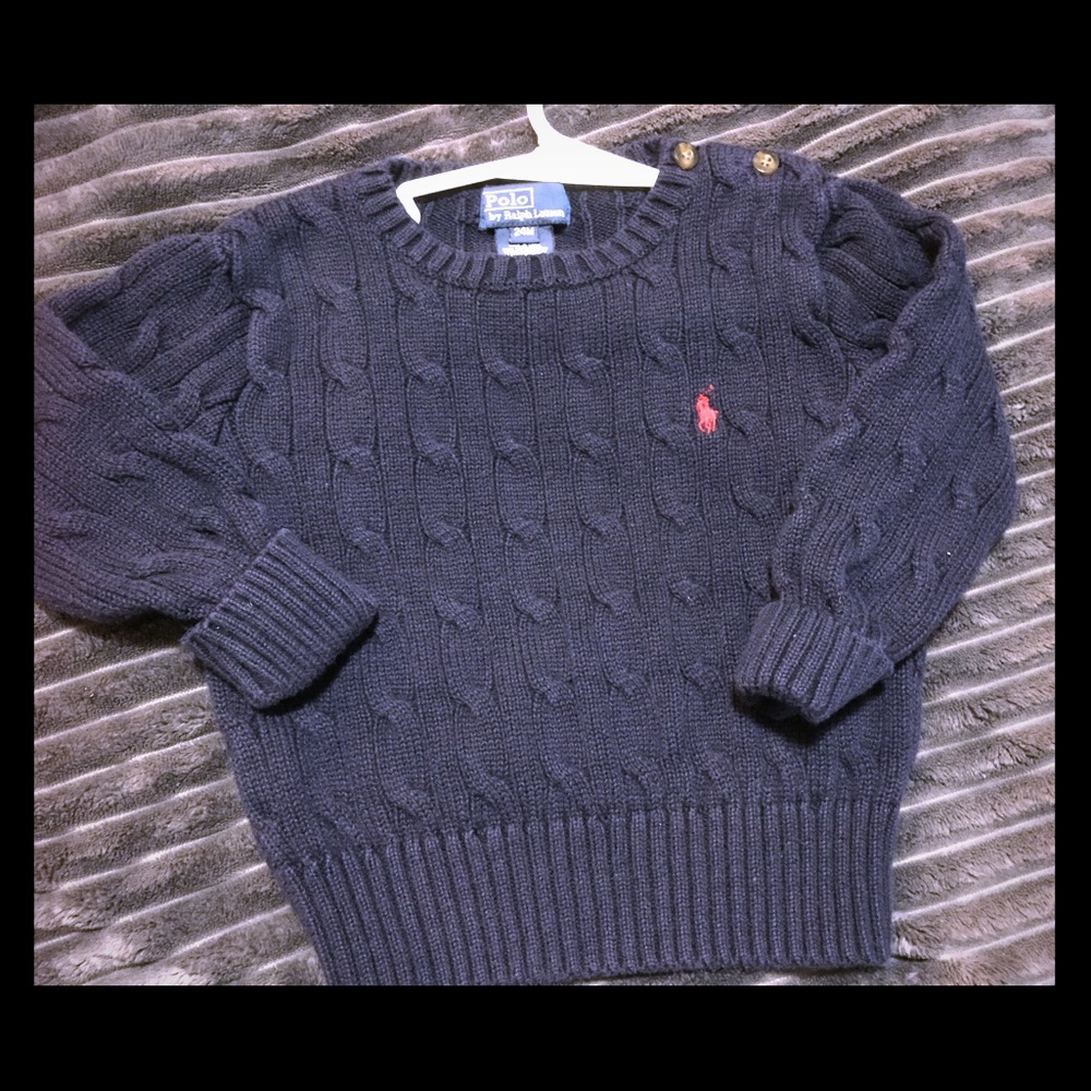Grayish Navy color Boys Ralph Lauren sweater